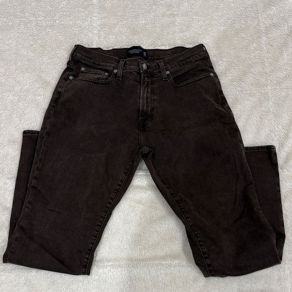 Abercrombie & Fitch Brown Signature Stretch Jeans